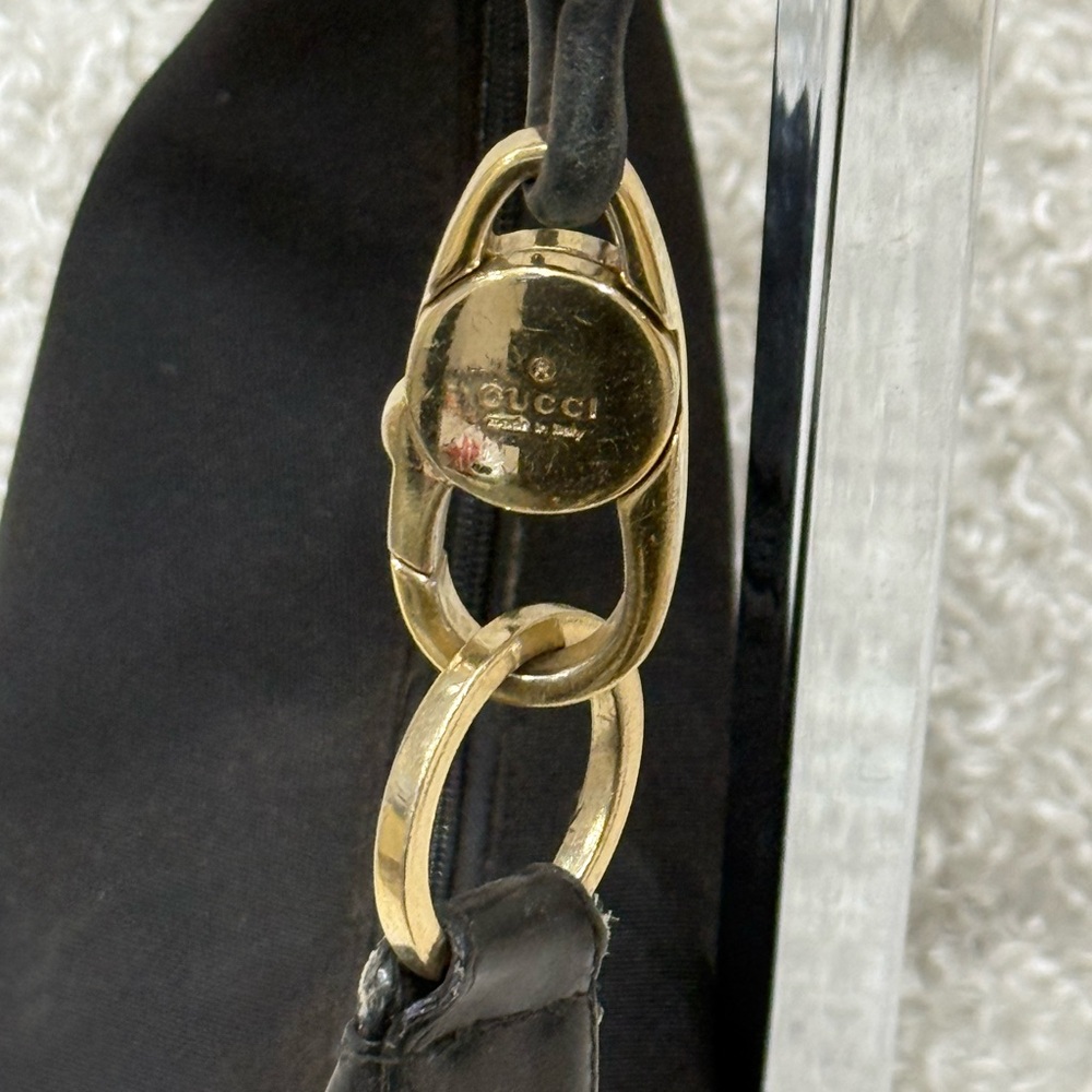 Gucci Black Hobo Bag with Gold Hardware - Picture 5 of 16